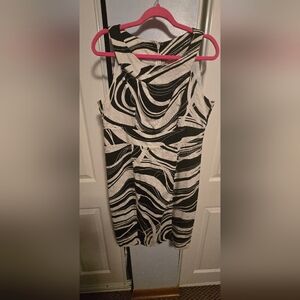 White And Bkack Dress